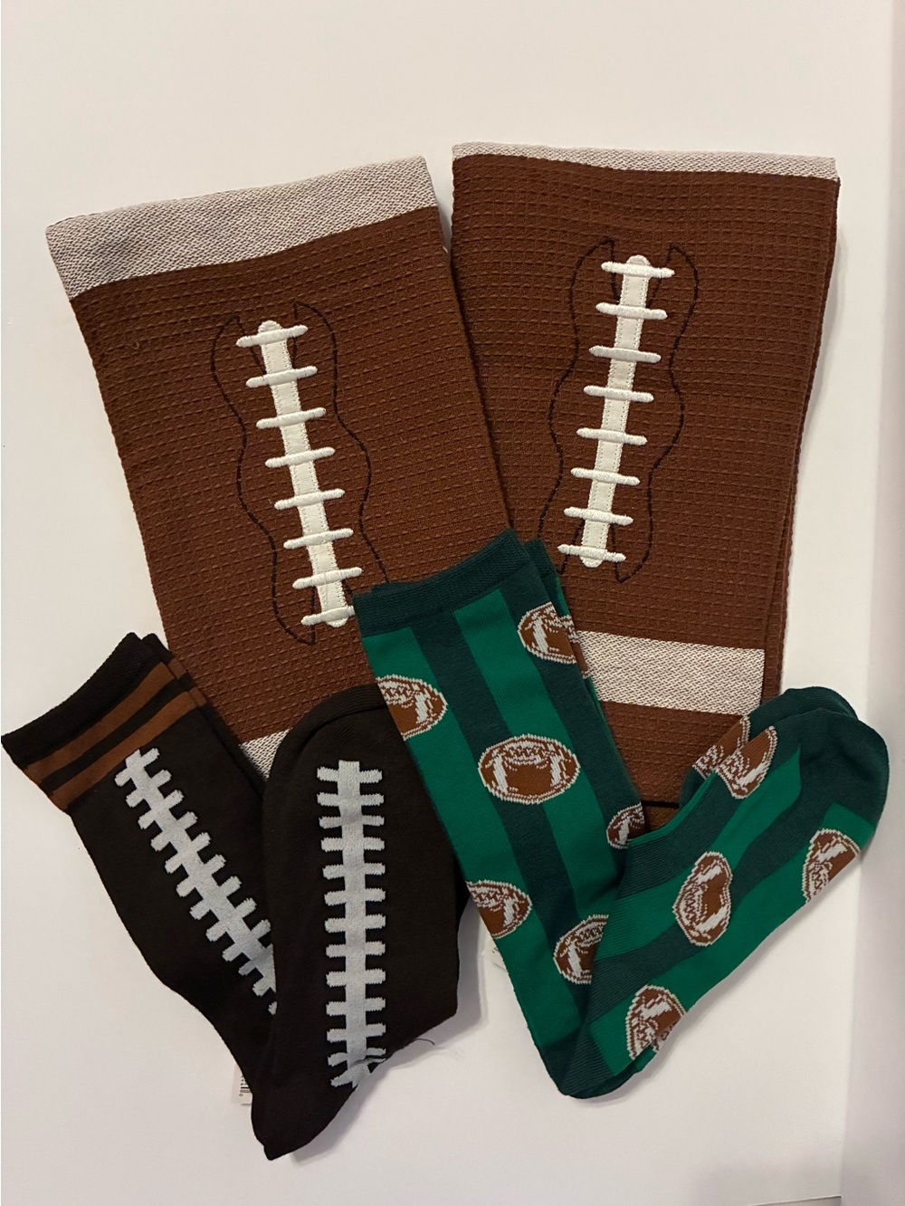 Football Fan Socks and Towels bundle